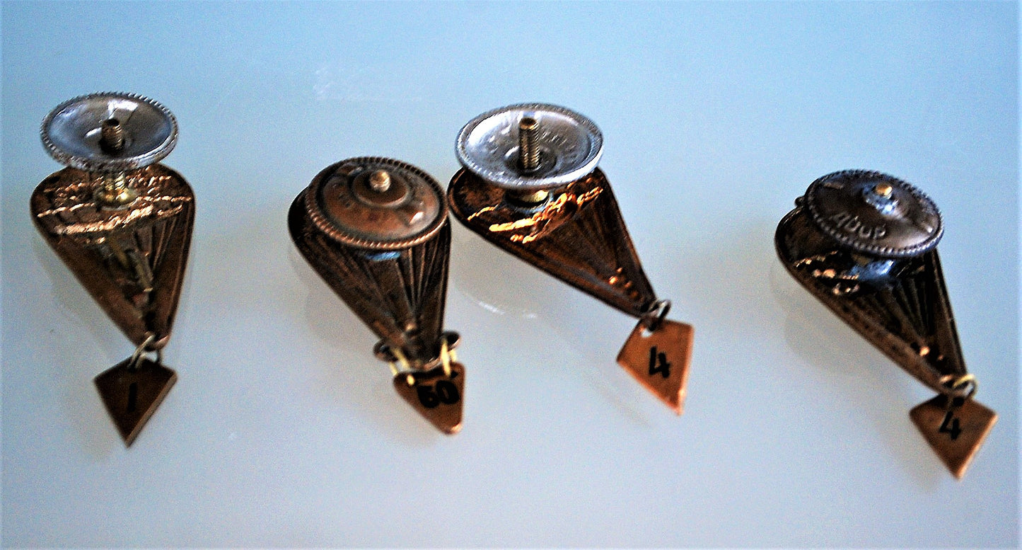 4 Paratroeper Medailles met aantal sprongen