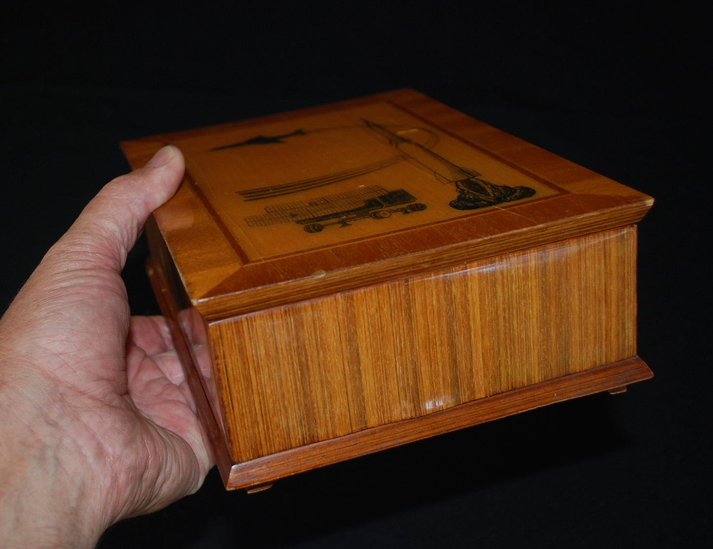 Luchtverdediging Trench art Houten Kist Warschaupact