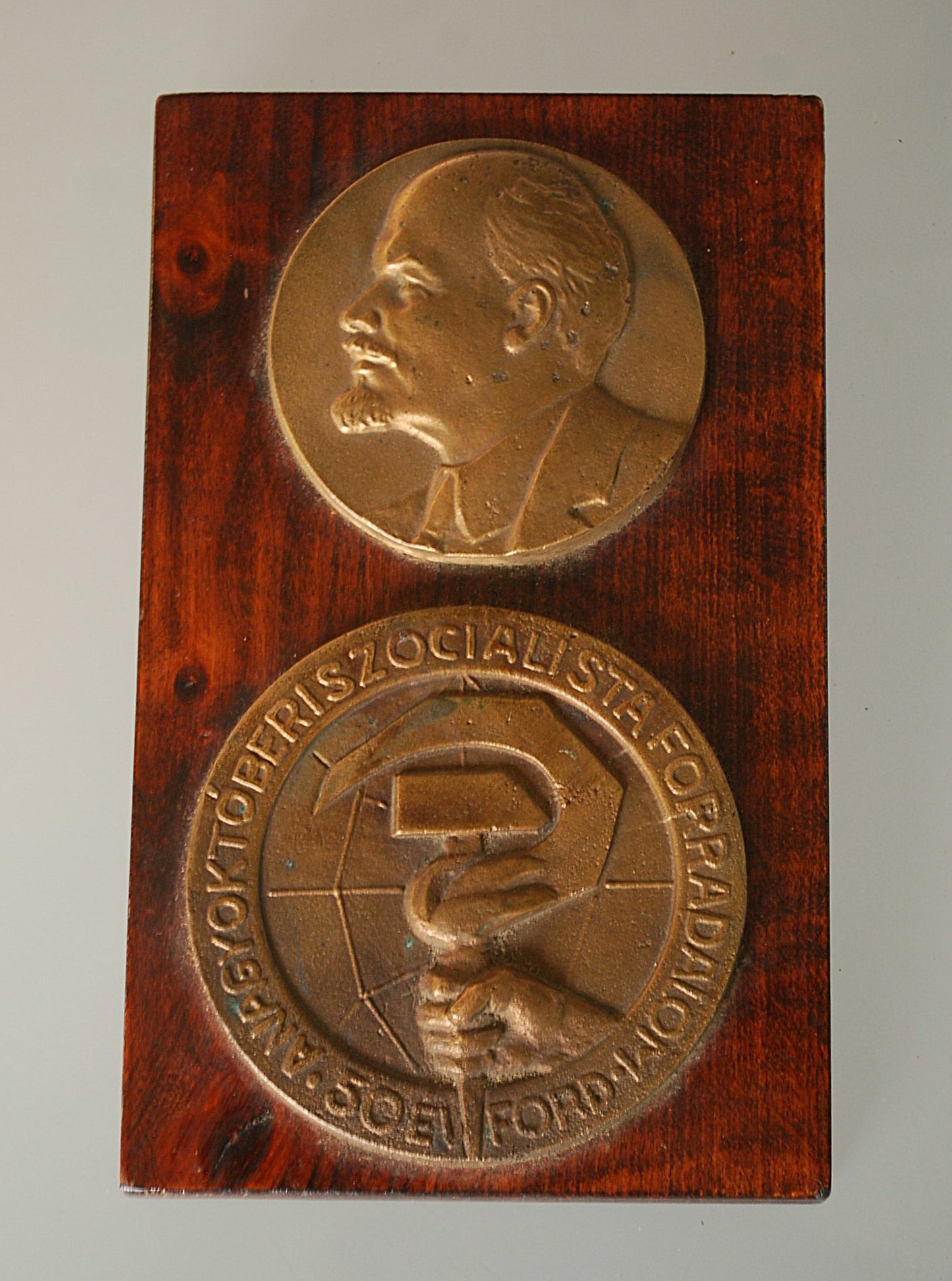 50e verjaardag van de Grote Socialistische Oktober Revolutie met Lenin