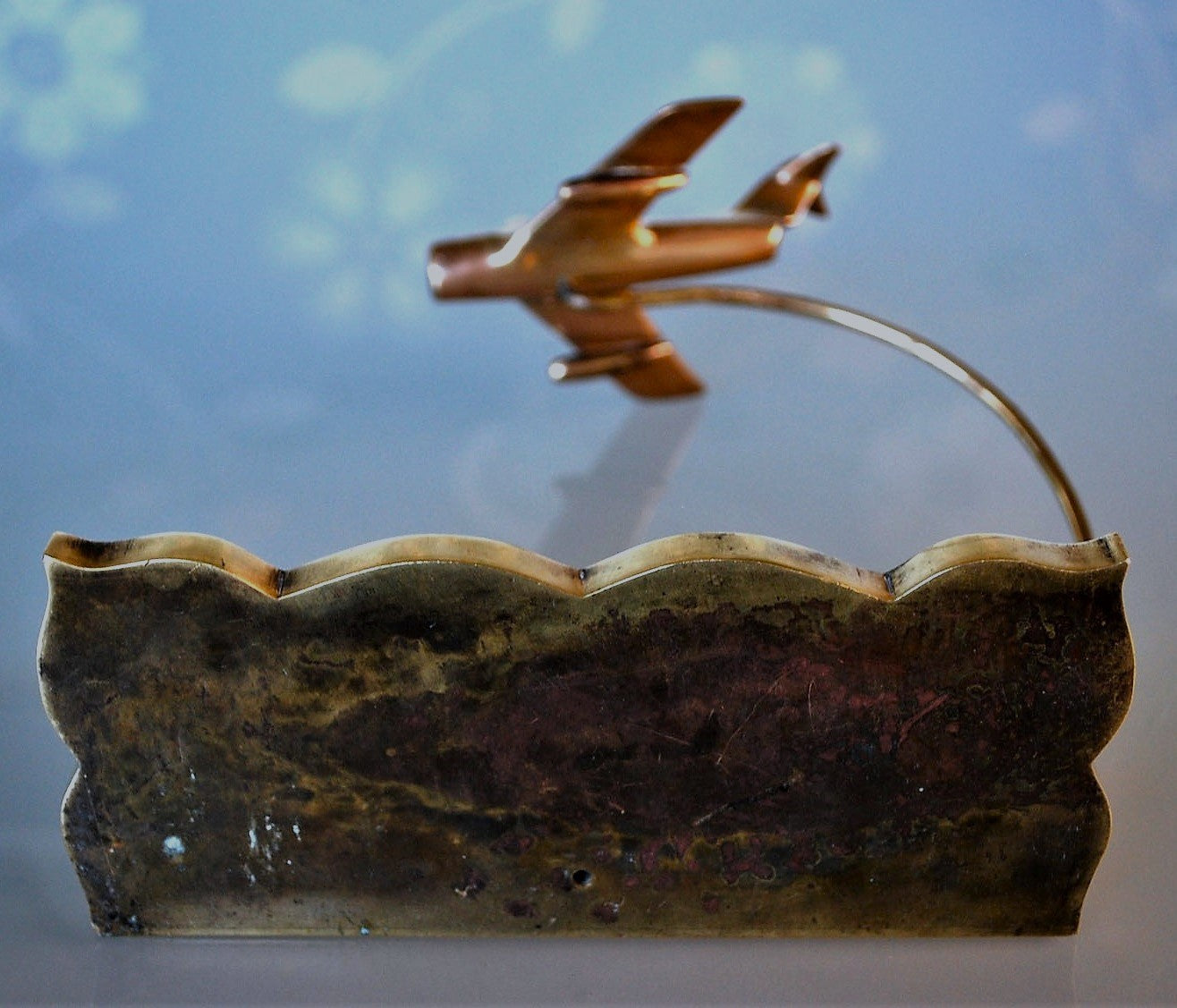 MIG 15 geheel van Brons en Messing