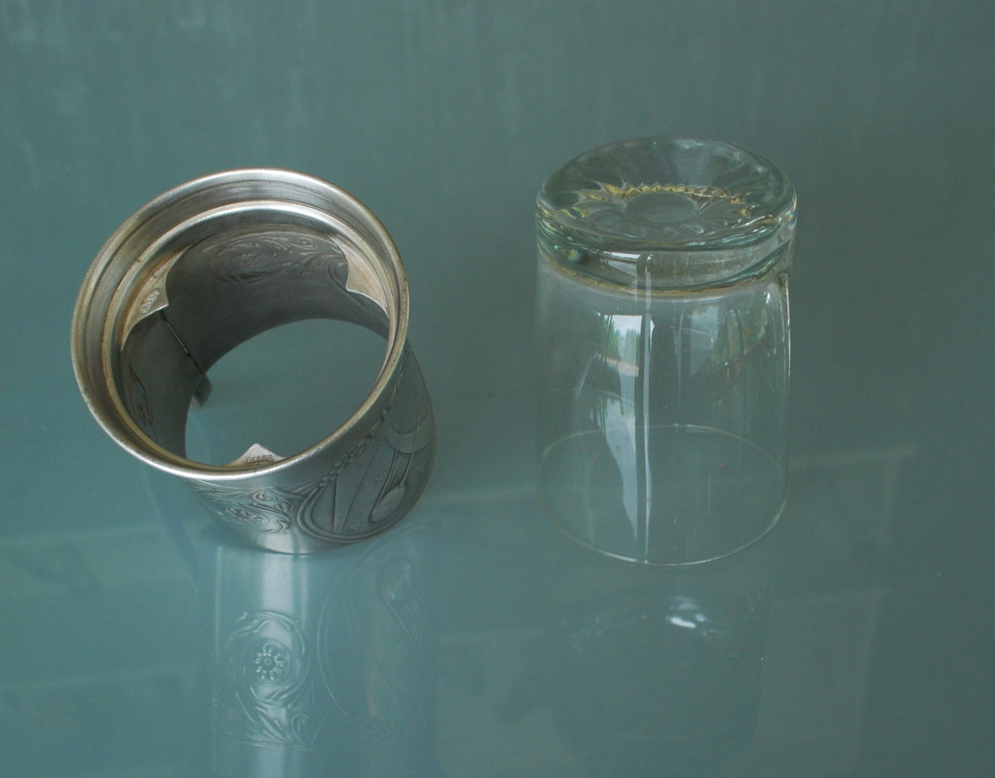 Spoetnik Russisch Theeglas houder Met Glas Compleet set van 6 stuks