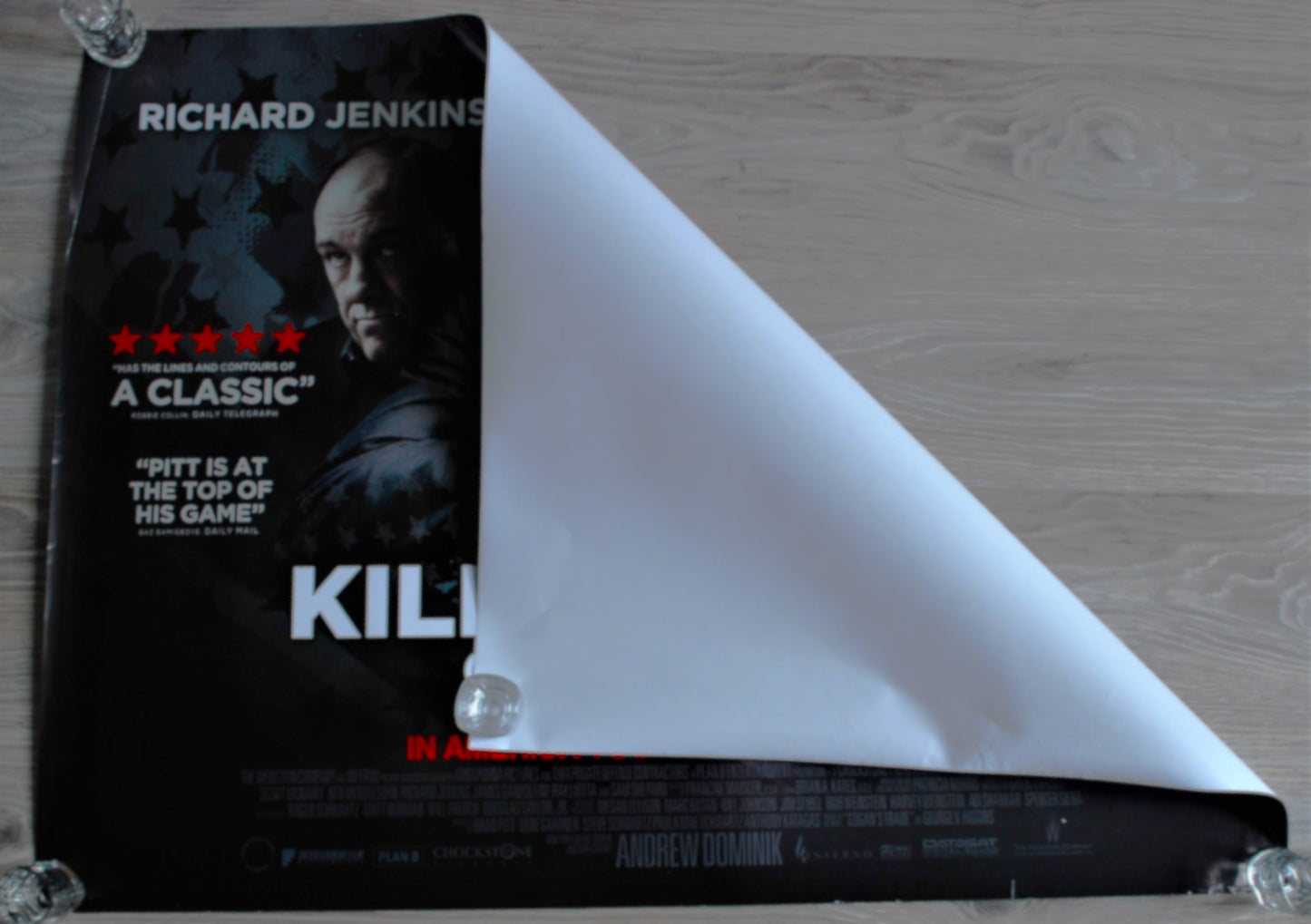 Film Poster Enkelzijdig Geprint, Brad Pitt Bioscoop Poster Origineel Engeland