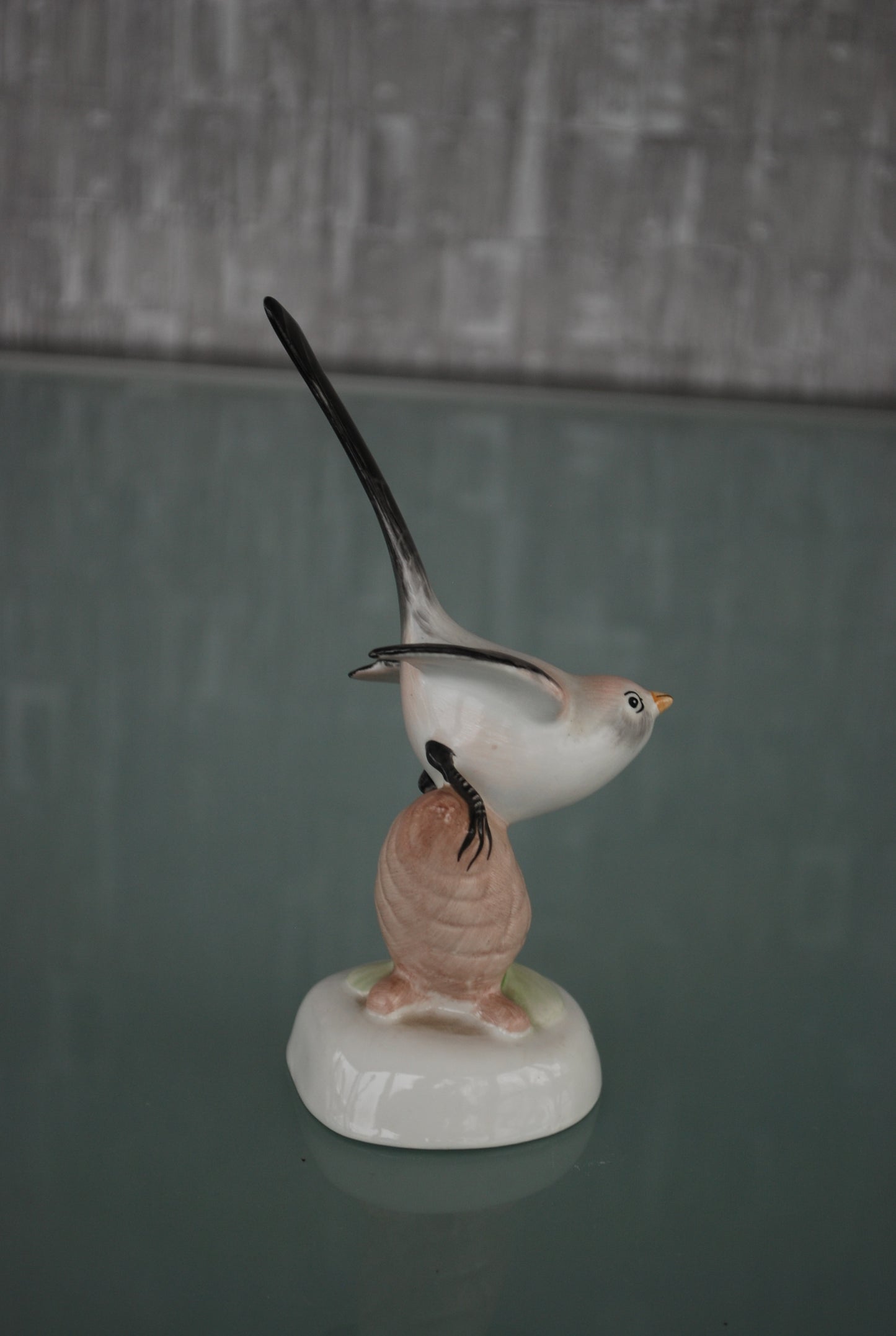 Preorder Staartmees Porselein vogel beeld