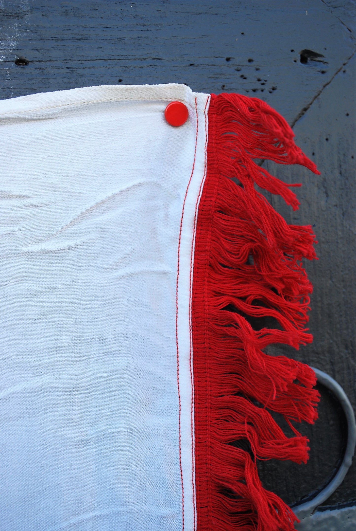 Vintage Vlag Polen van zijde of zijdekatoen