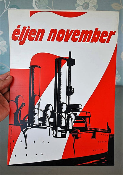 Communistische hard kunststof poster, Origineel, Aurora