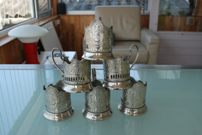 Rockets and satellites over Moscow Complete set of 6 pieces