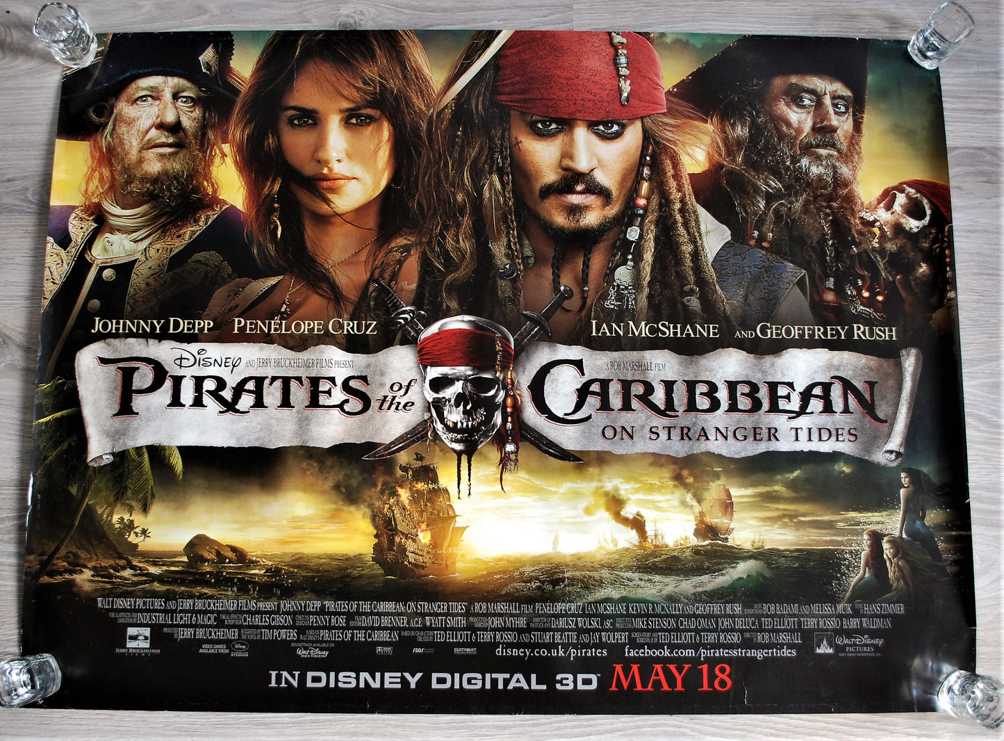 Originele Film Posters Dubbelzijdig Geprint Poster zijn van Engeland, Schotland en Ierland