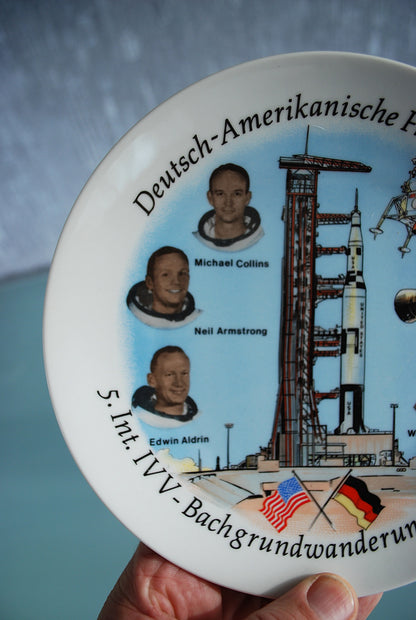 Space German American Friendship Porcelain 1978 Apollo Mission *
