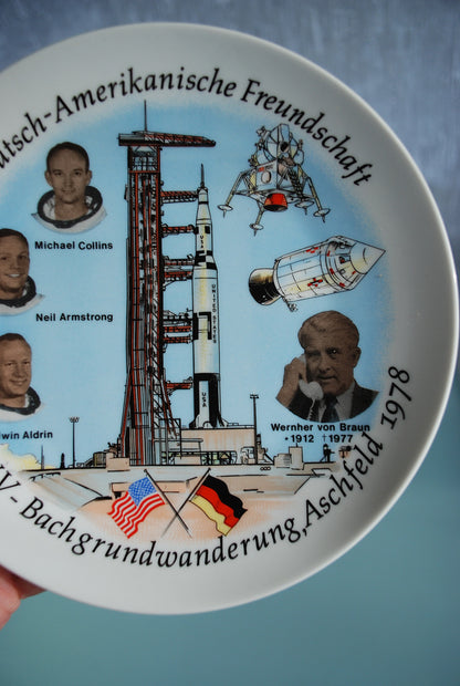 Space German American Friendship Porcelain 1978 Apollo Mission *