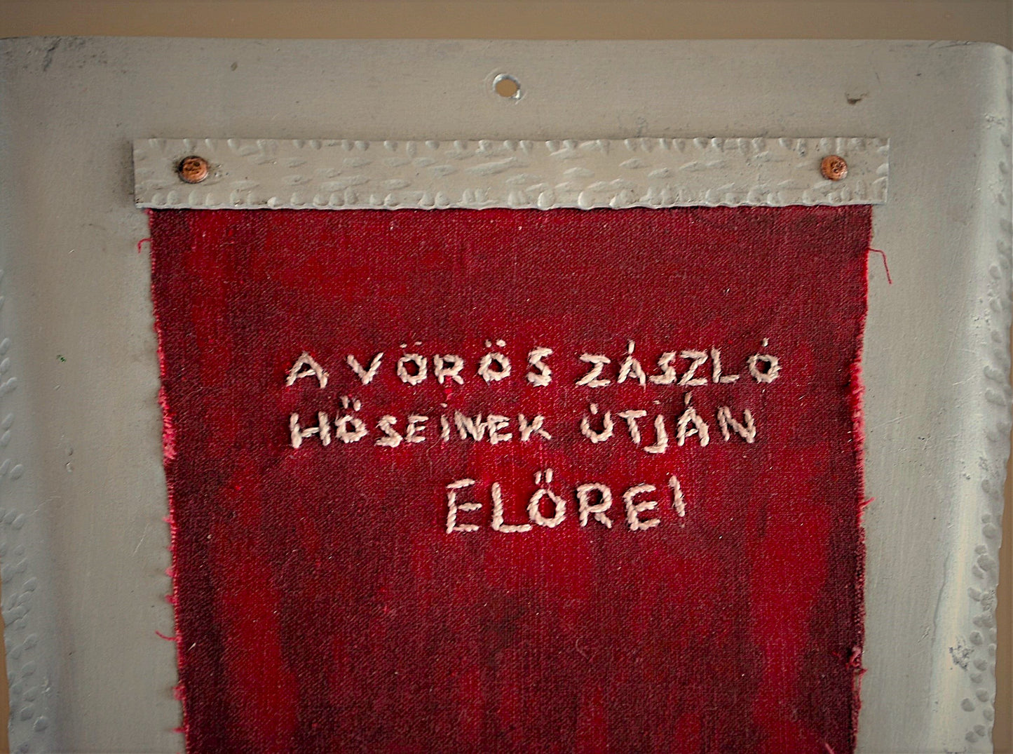 Wall Flag Holder "Long Live the Heroes of the Red Flag"