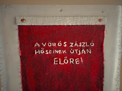 Wall Flag Holder "Long Live the Heroes of the Red Flag"
