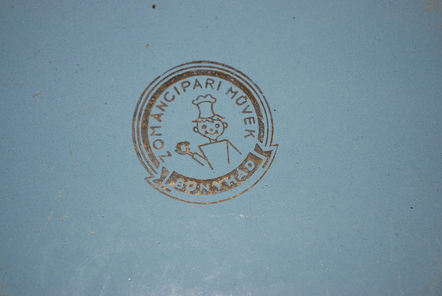 Enamel sign Space / Space Rocket with Dove of Peace