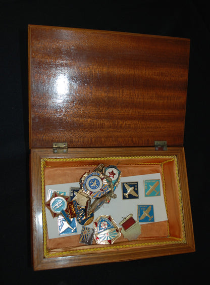 Luchtverdediging Trench art Houten Kist Warschaupact