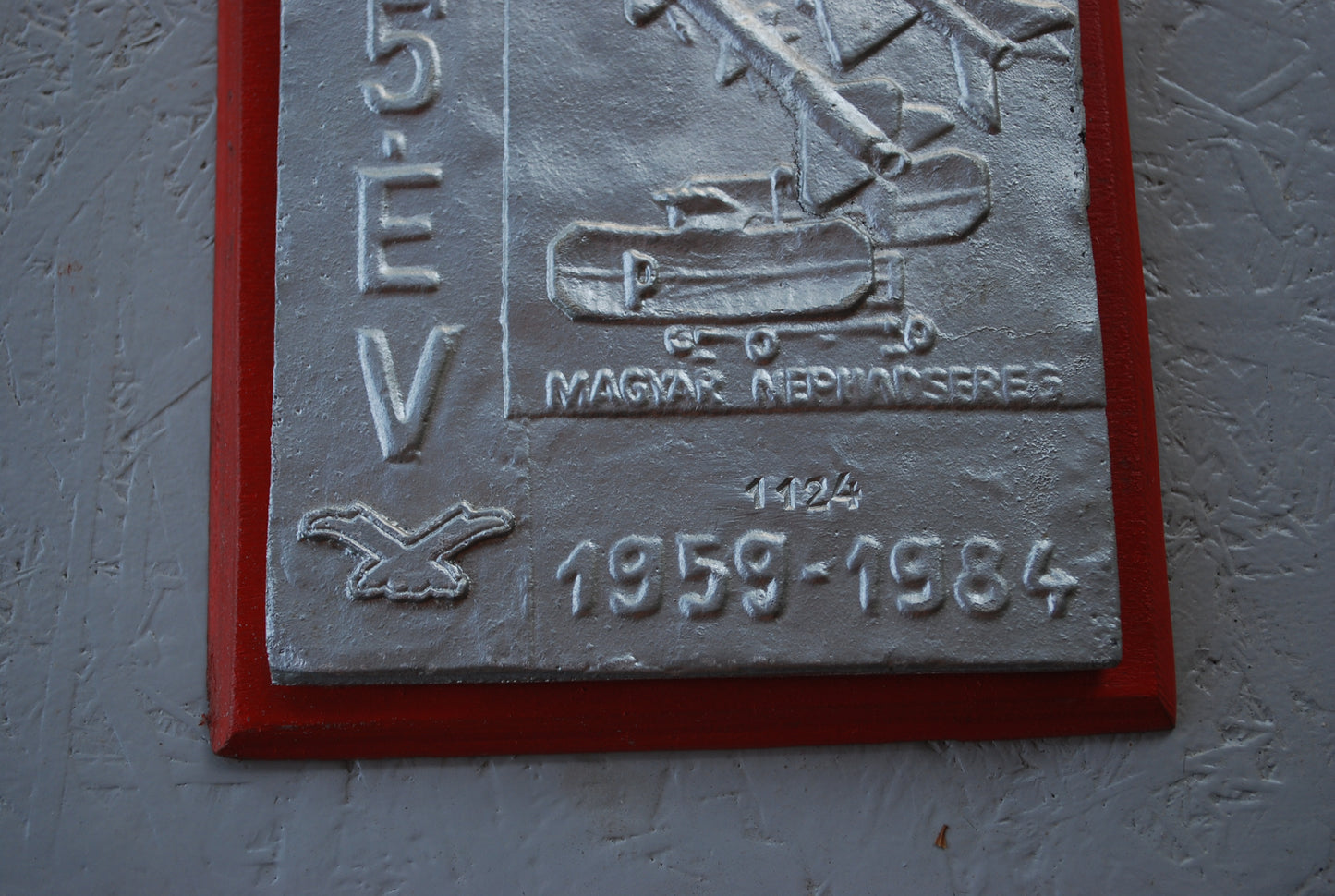 Socialistisch Hongarije Luchtverdedigingsplaque 25 jaar jubileum