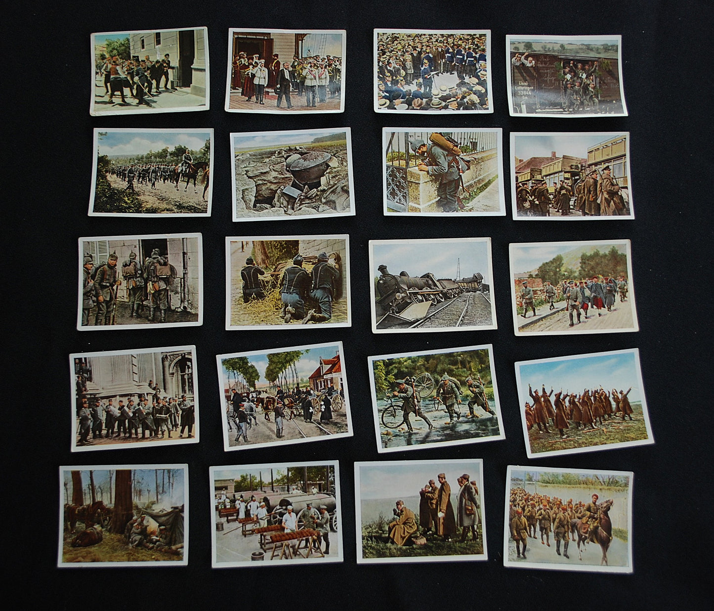 WW1 WO1 Originele Duitse sigarettenkaartjes uit 1937 Set 1