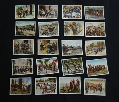 WW1 WO1 Originele Duitse sigarettenkaartjes uit 1937 Set 1