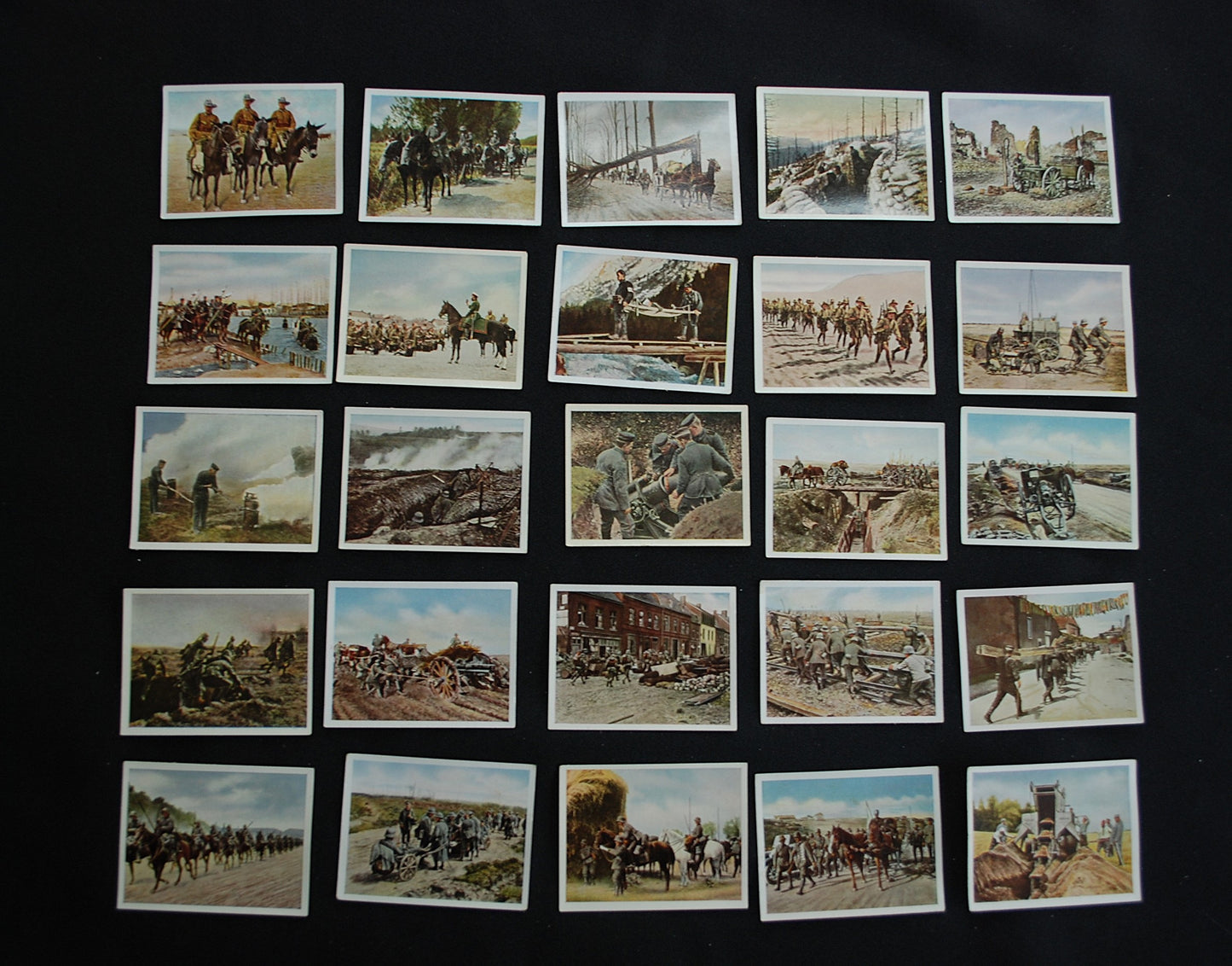 WW1 WO1 Originele Duitse sigarettenkaartjes uit 1937 Set 1