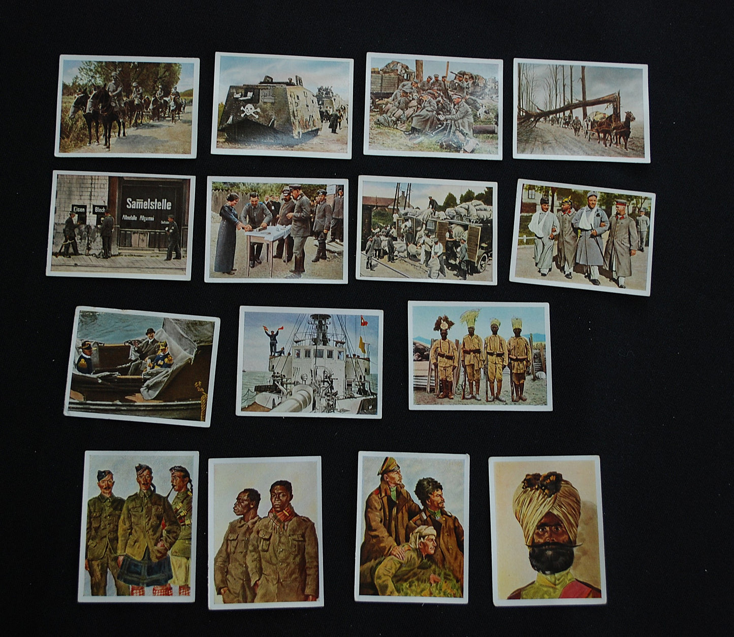 WW1 WO1 Originele Duitse sigarettenkaartjes uit 1937 Set 1