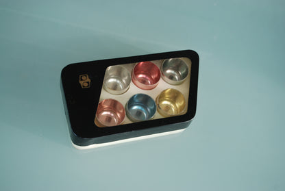 Preorder Vodka aluminium glazen in origineel doos