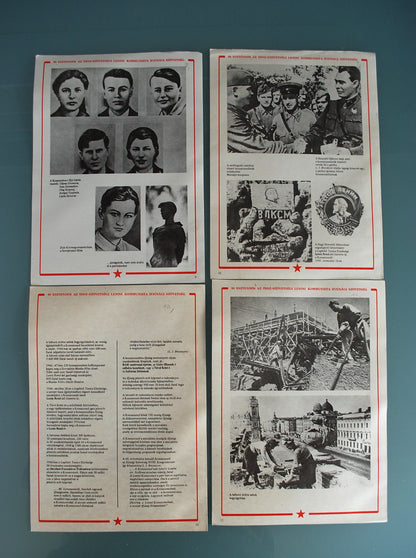 Map 6 Decennia na oktober Lenin, de hele USSR is 60 jaar *