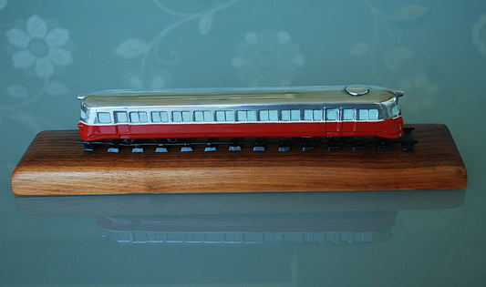 Vintage hoogglans aluminium Trein Tram