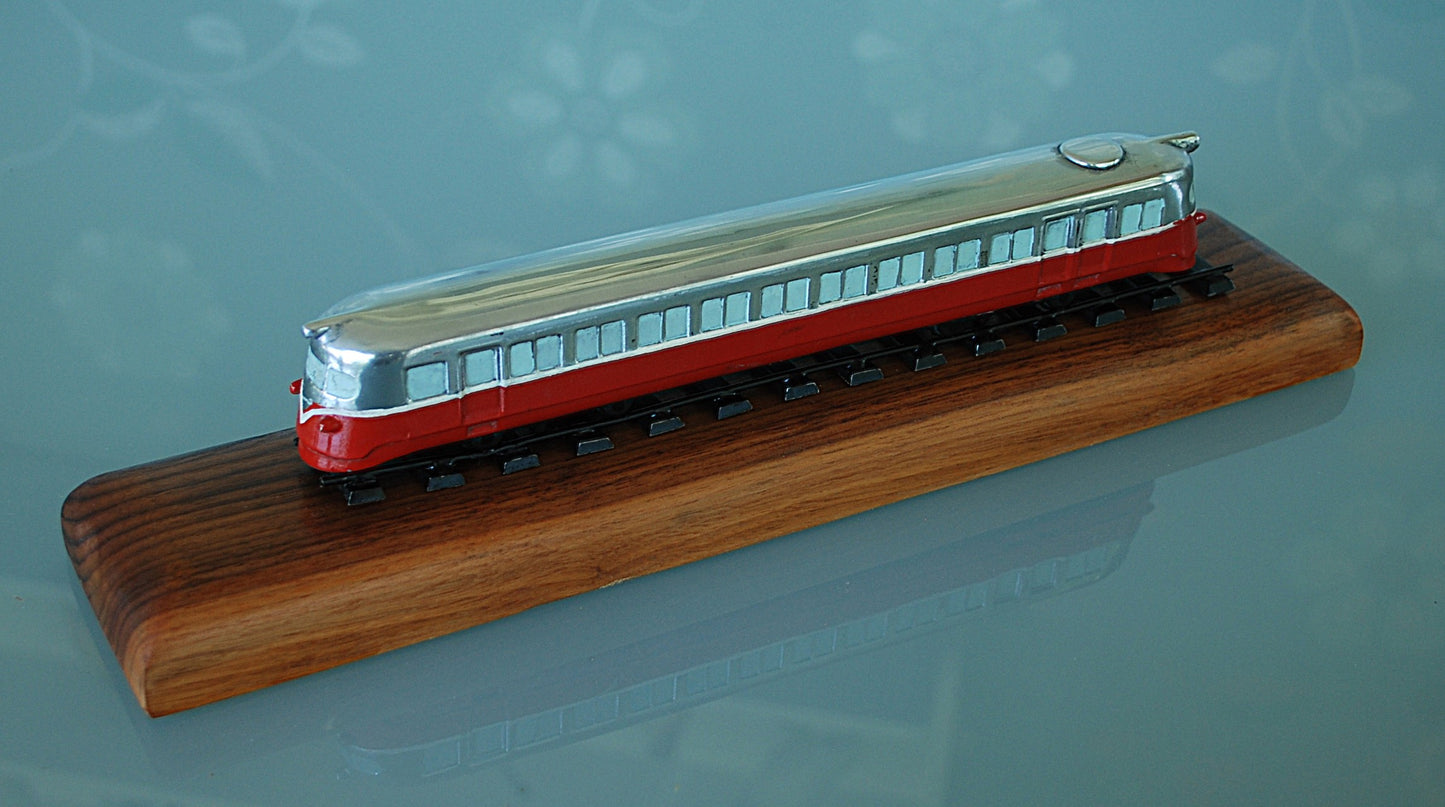 Vintage hoogglans aluminium Trein Tram