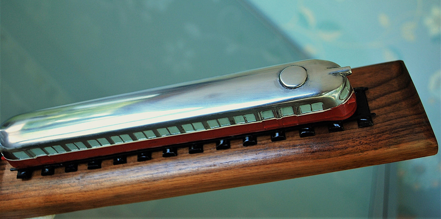 Vintage hoogglans aluminium Trein Tram