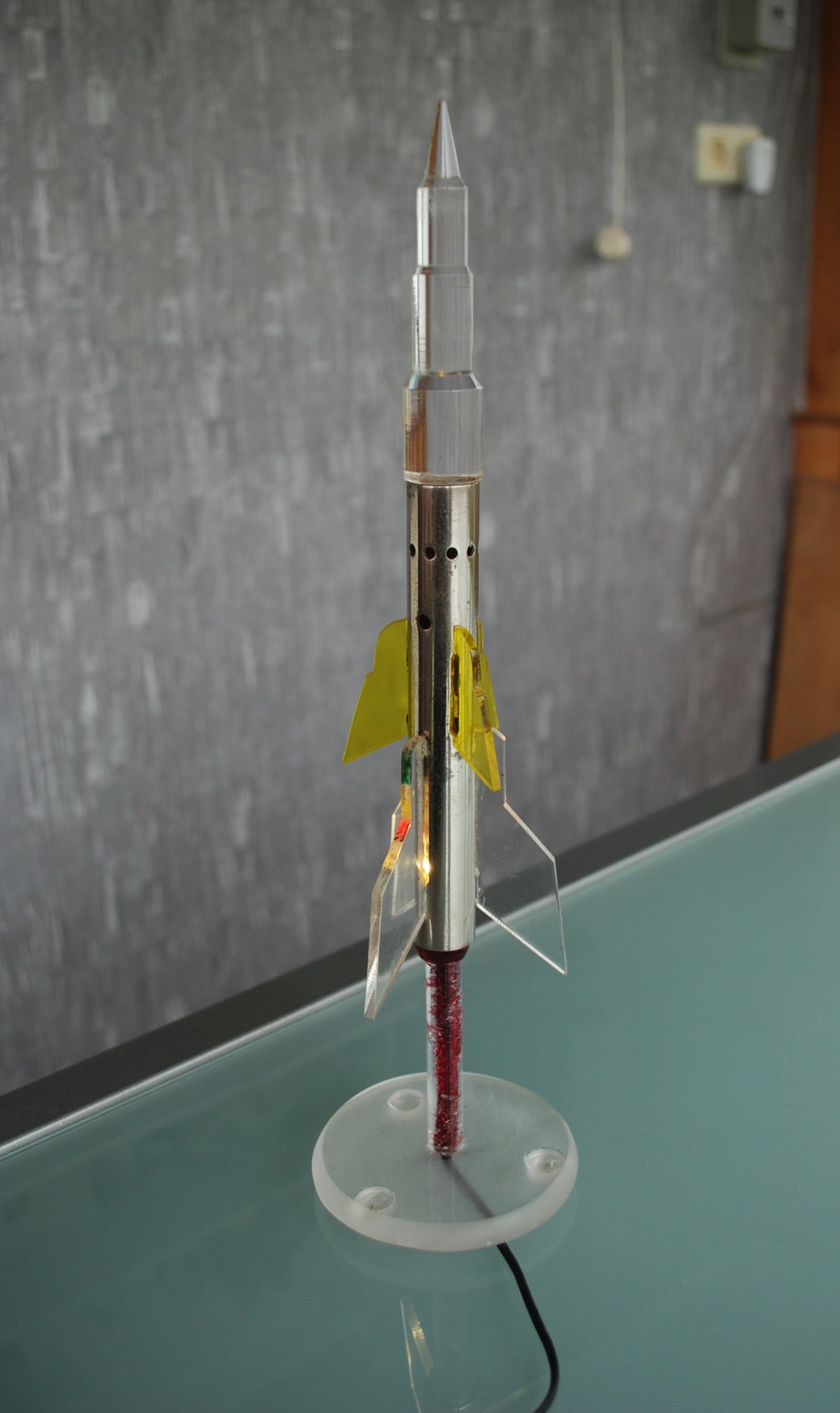 Rocket Table Lamp Launch In honor of the first space flight VOSTOK Yuri Gagarin