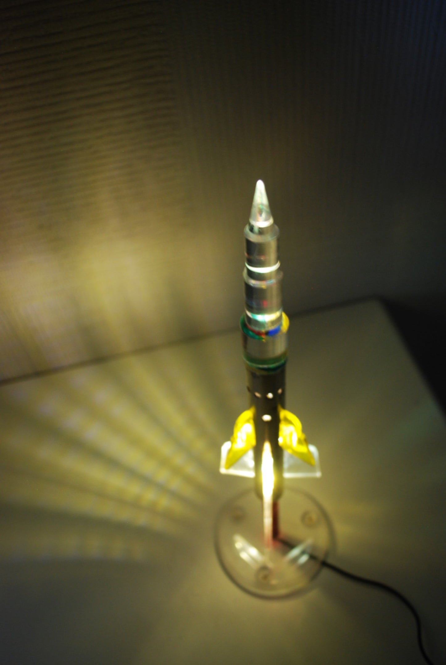 Rocket Table Lamp Launch In honor of the first space flight VOSTOK Yuri Gagarin