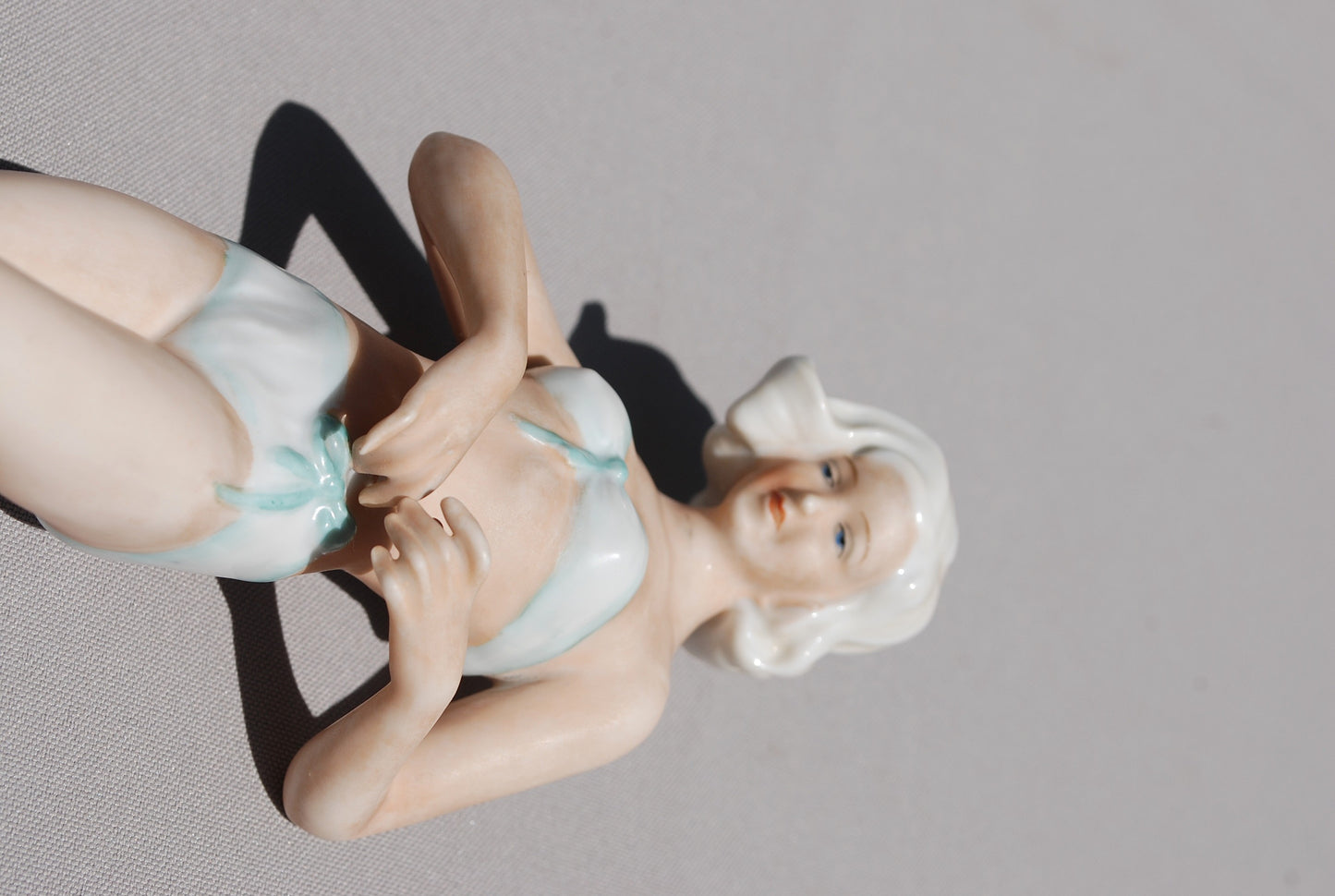 Girl in bikini porcelain factory Unterweissbach Artist Karl Steiner
