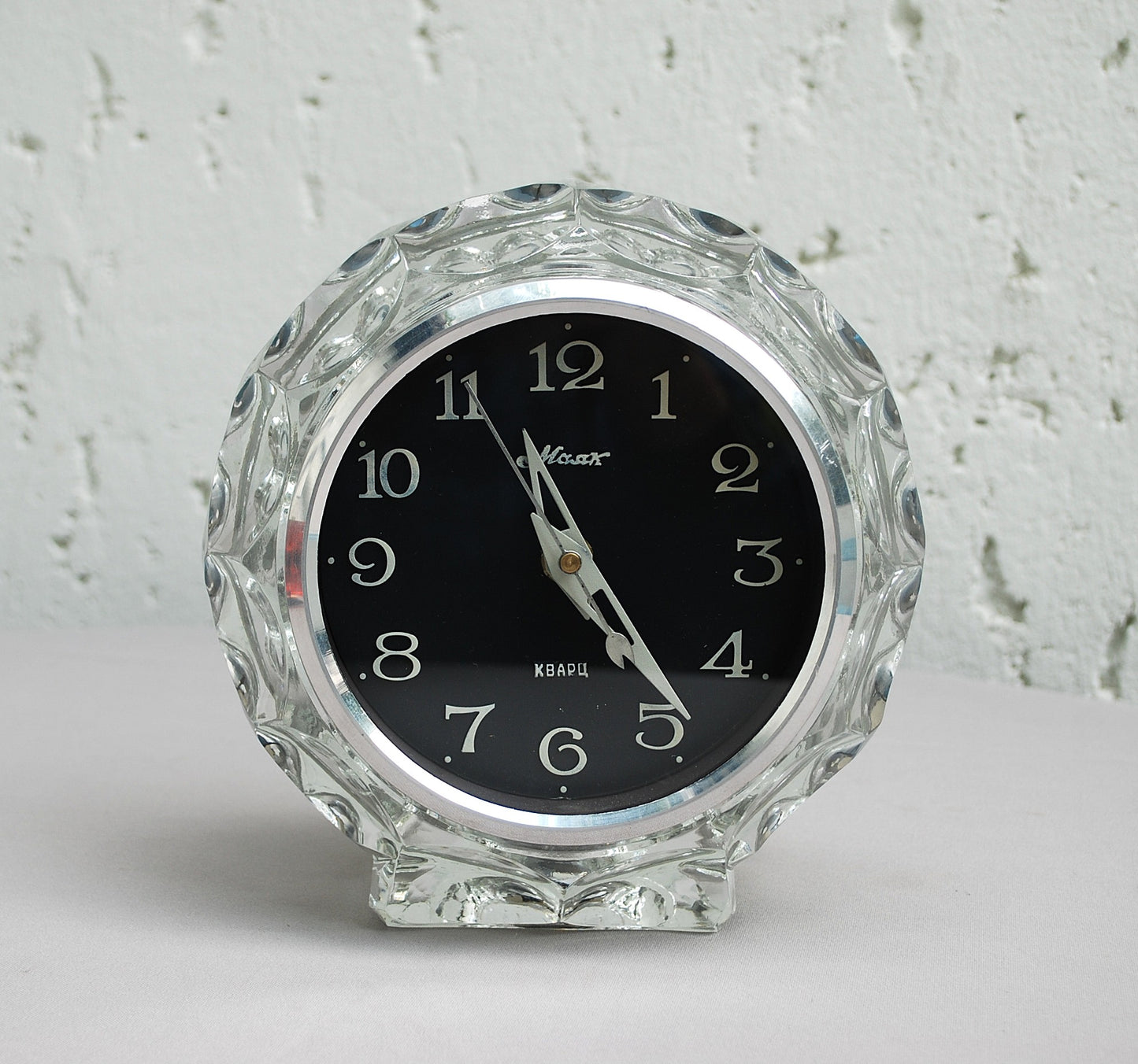 Mantel clock table crystal clock USSR 1960's *