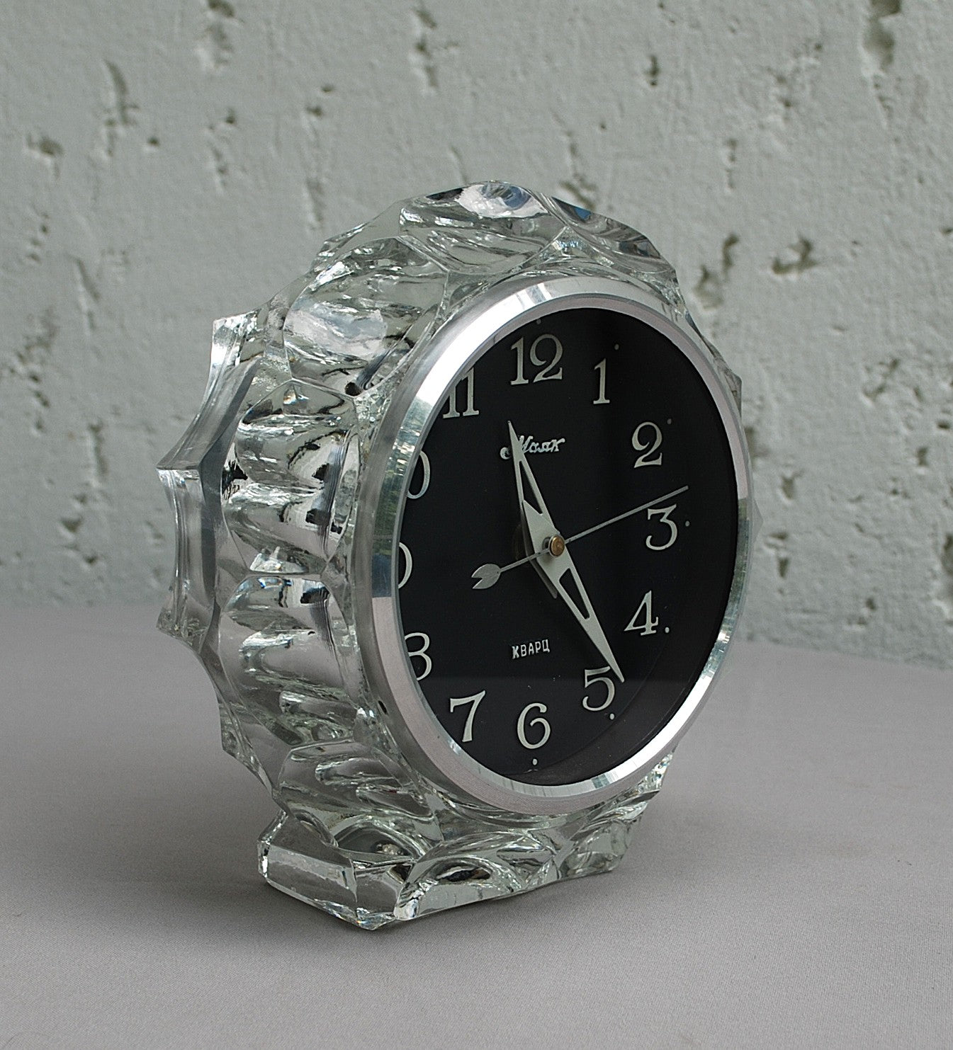 Mantel clock table crystal clock USSR 1960's *