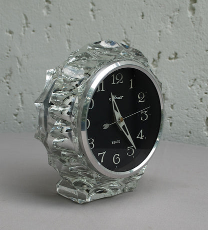 Mantel clock table crystal clock USSR 1960's *