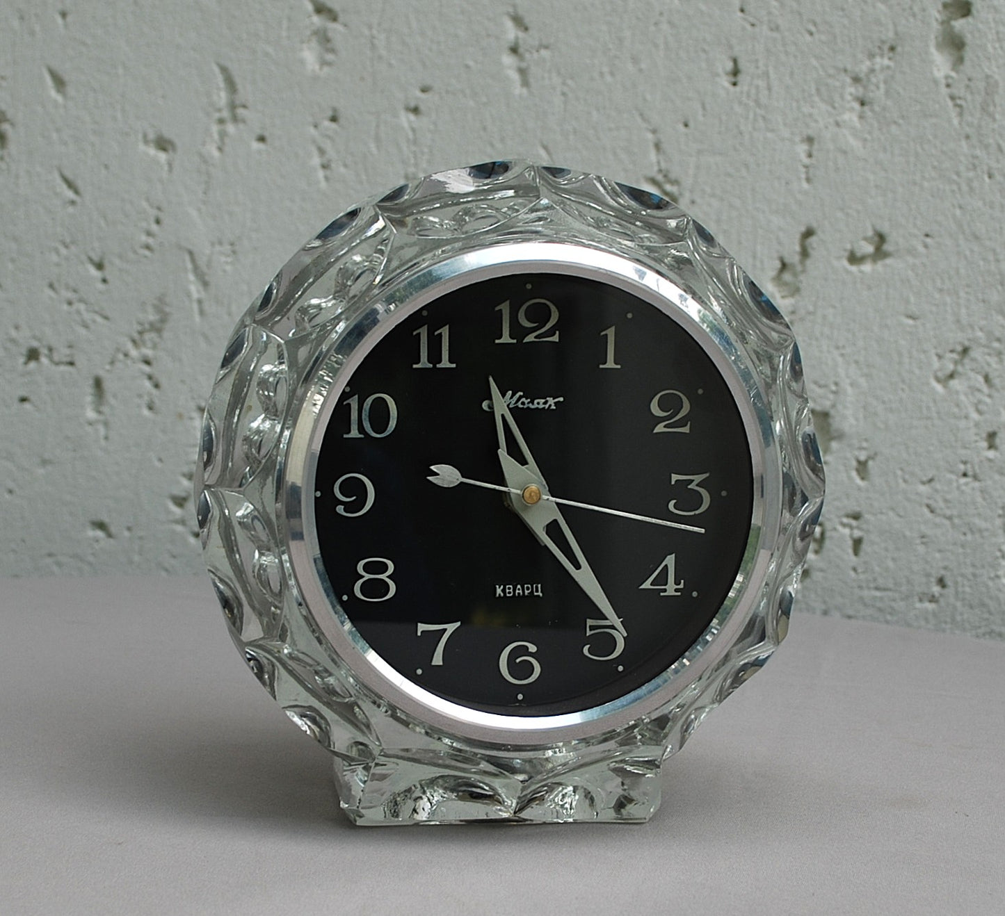 Mantel clock table crystal clock USSR 1960's *