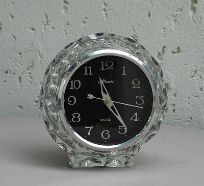 Mantel clock table crystal clock USSR 1960's *
