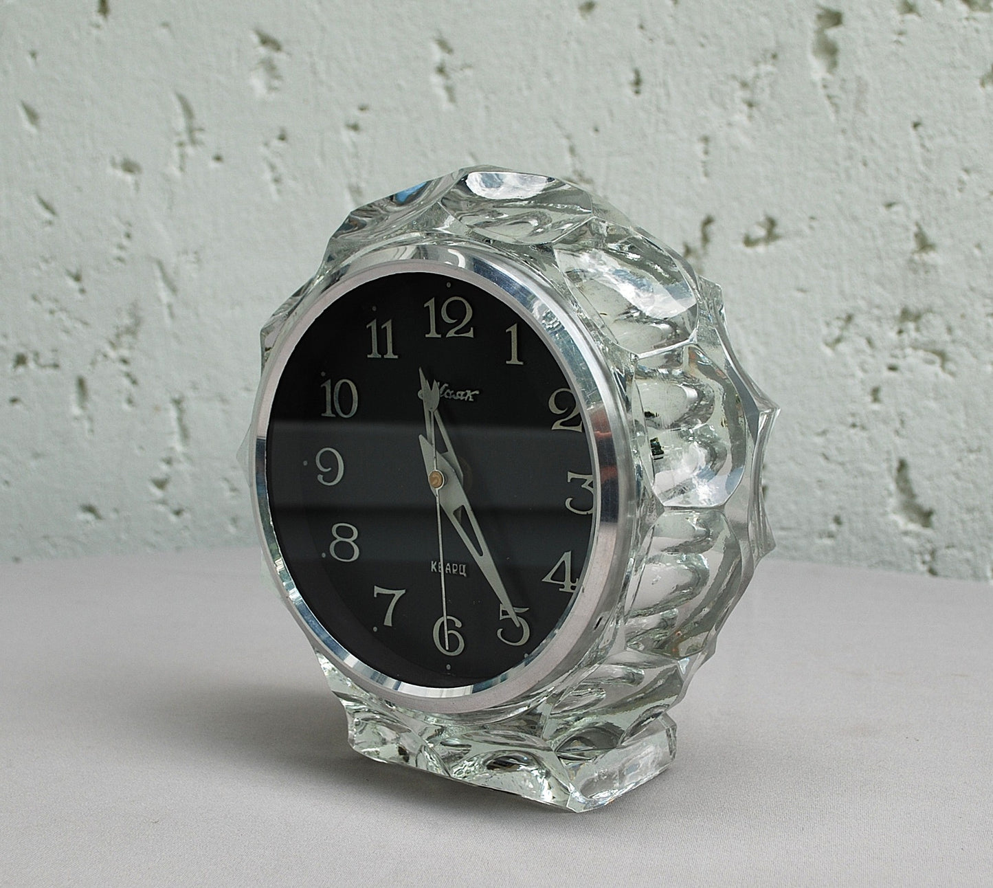 Mantel clock table crystal clock USSR 1960's *