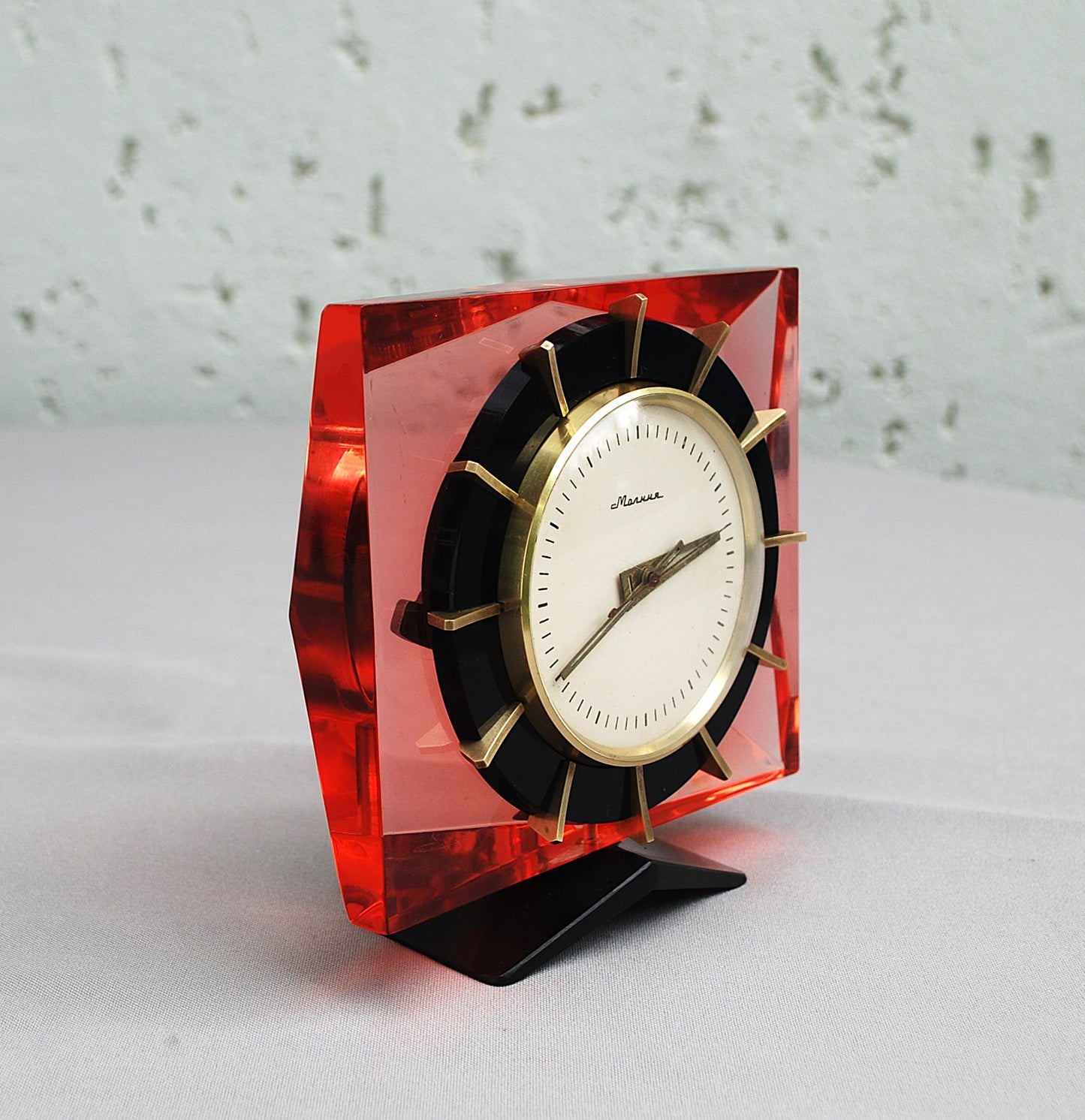 Mantel clock table crystal clock USSR 1960's *