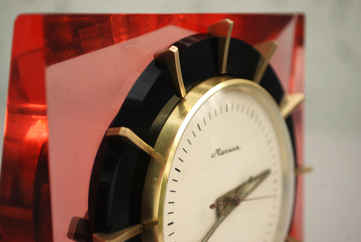 Mantel clock table crystal clock USSR 1960's *