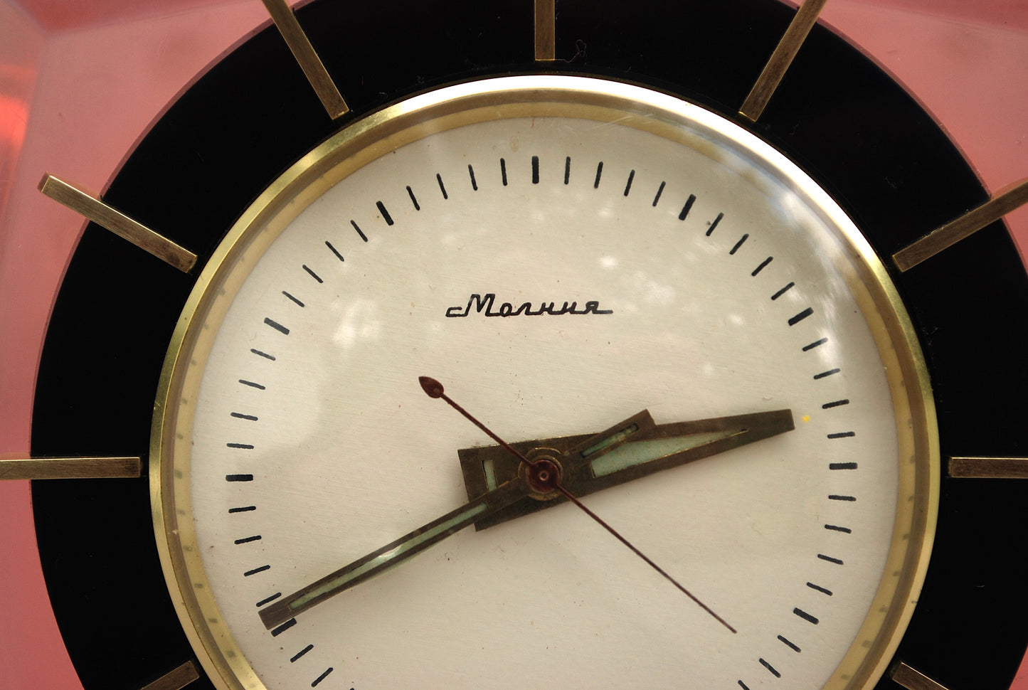 Mantel clock table crystal clock USSR 1960's *