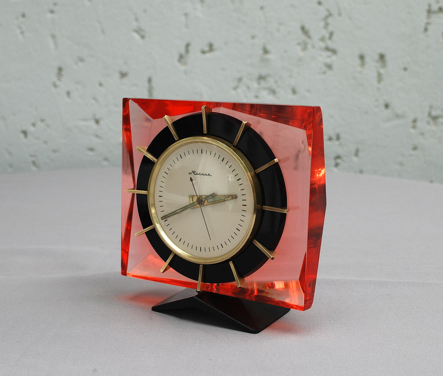 Mantel clock table crystal clock USSR 1960's *