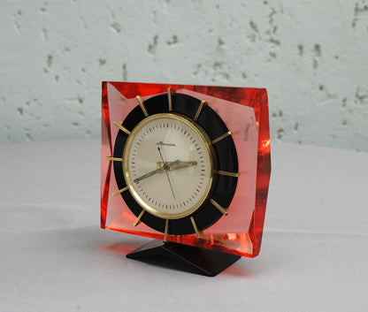 Mantel clock table crystal clock USSR 1960's *