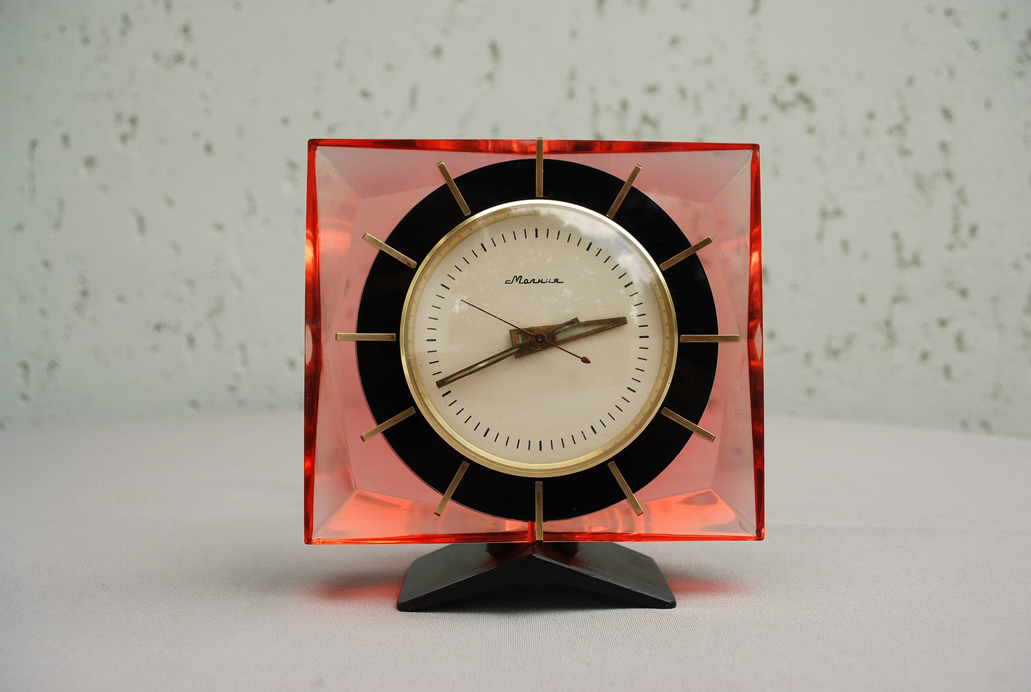 Mantel clock table crystal clock USSR 1960's *