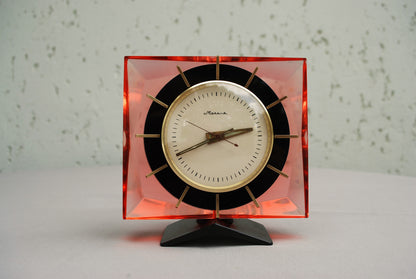 Mantel clock table crystal clock USSR 1960's *