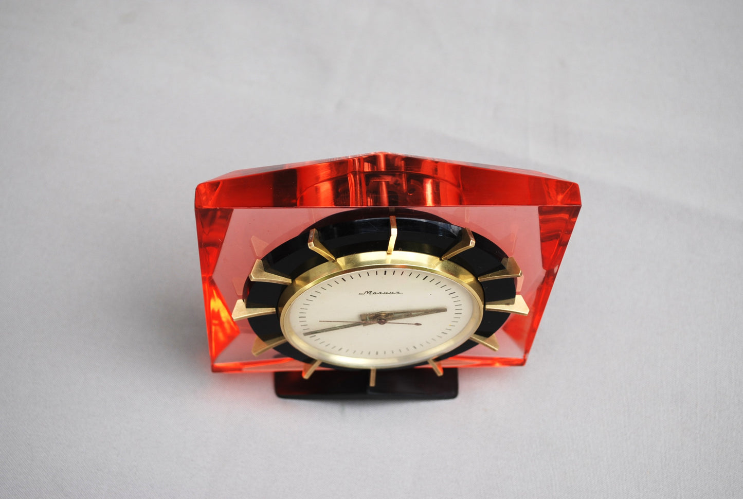 Mantel clock table crystal clock USSR 1960's *