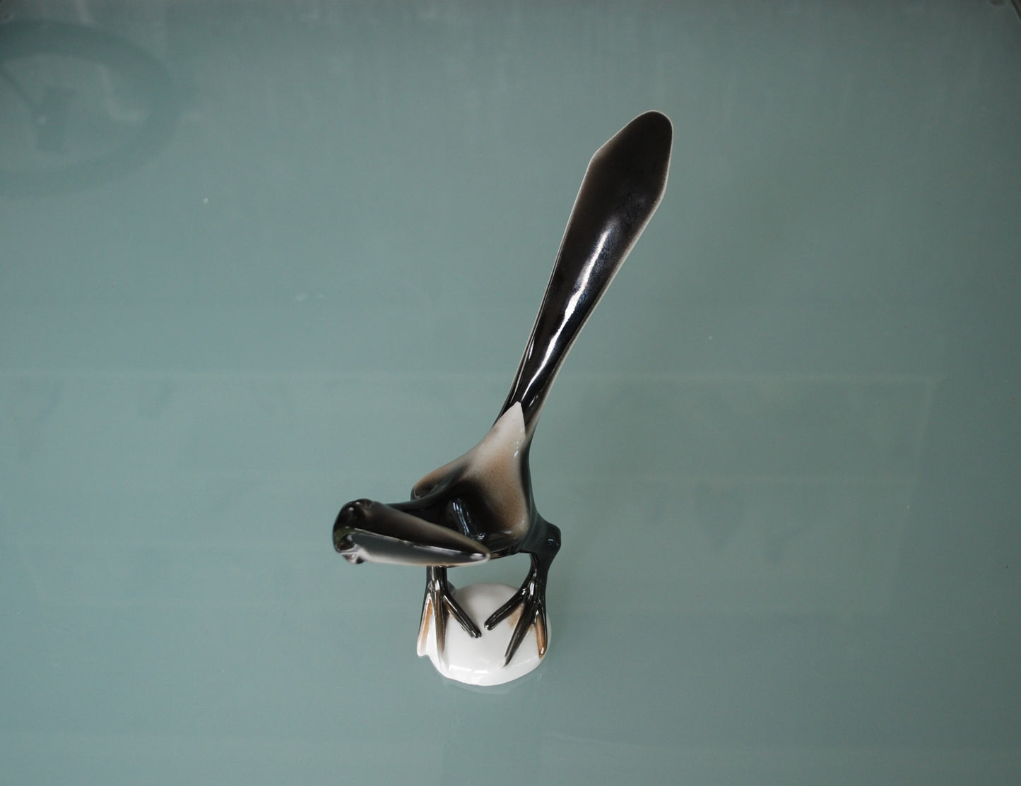 Stilistische Art deco stijl Kraai vogel Kunstenaar Imre Schrammel