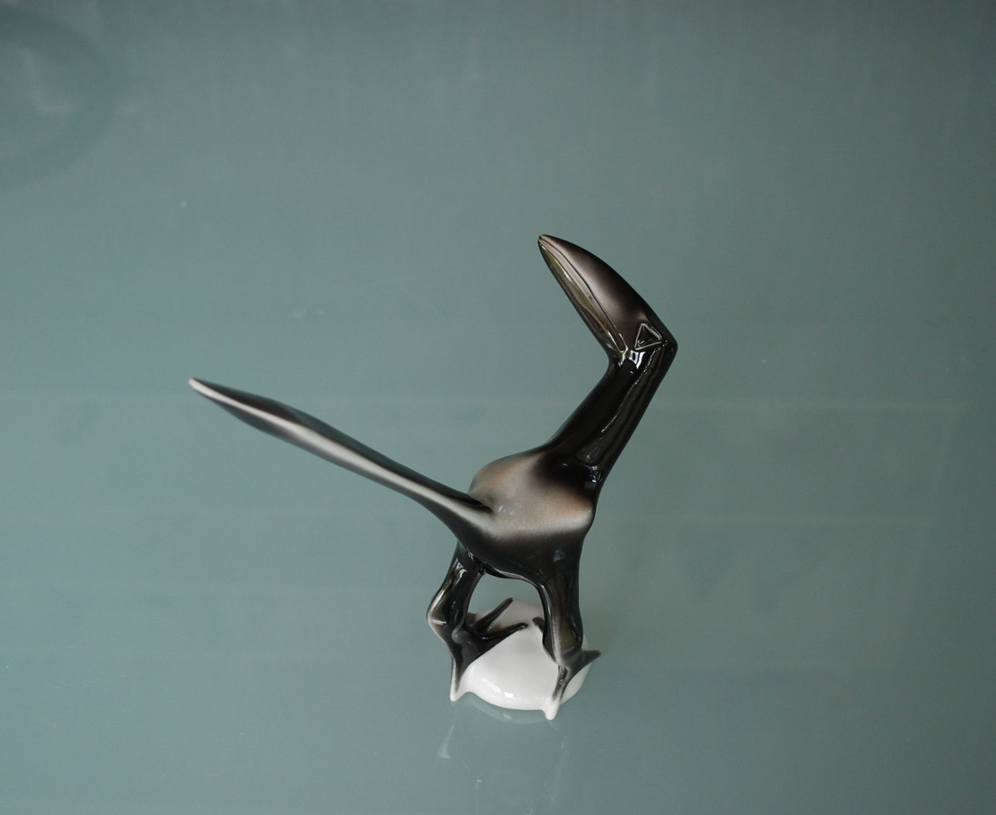 Stilistische Art deco stijl Kraai vogel Kunstenaar Imre Schrammel