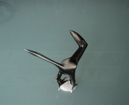Stilistische Art deco stijl Kraai vogel Kunstenaar Imre Schrammel