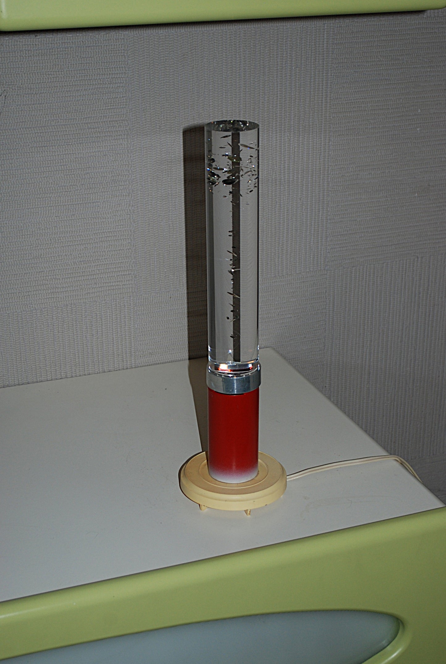 Sovjet CCCP lamp water kolom met luchtbelletjes *