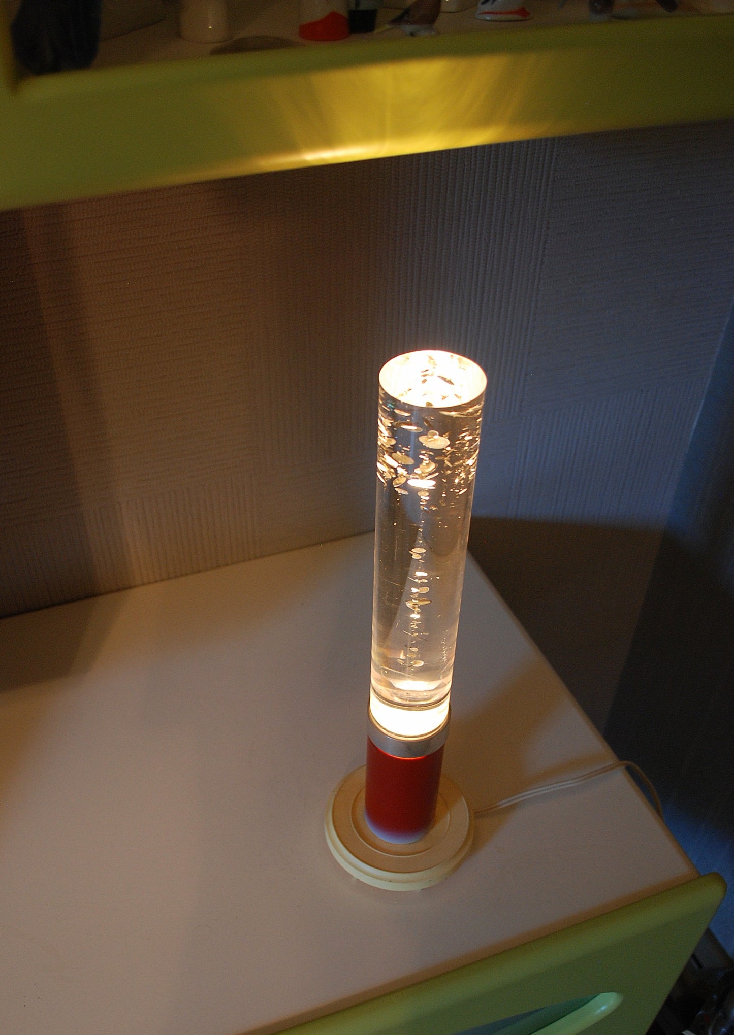 Sovjet CCCP lamp water kolom met luchtbelletjes *