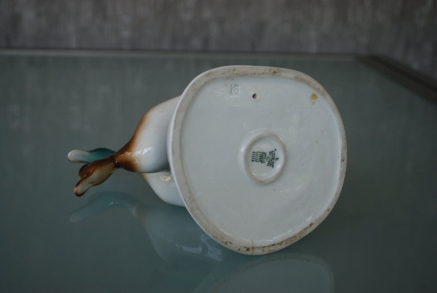 Wild duck pair. Zsolnay porcelain factory 1960s